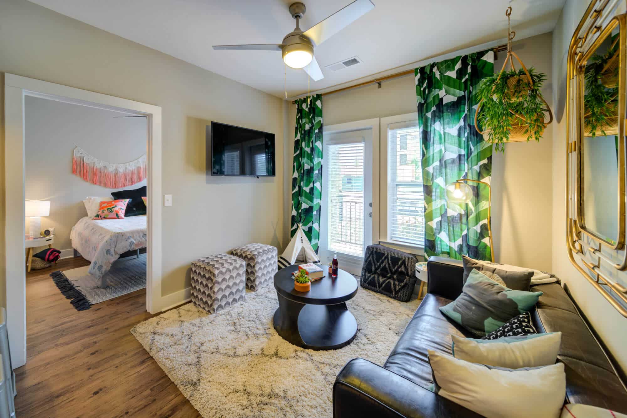 the eastern on 10th off campus apartments near east carolina university ecu fully furnished living room